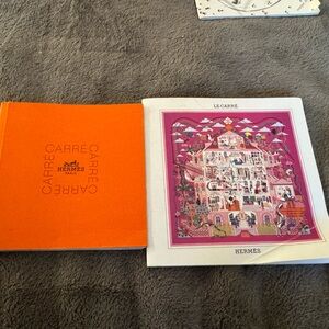 Hermes Soft Bound Carre Scarf Tying Gift Book w/ scarf lookbook mini magazine
